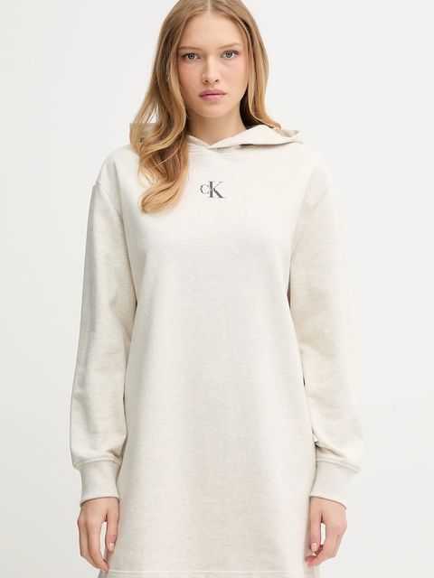 Calvin Klein Jeans sukienka kolor szary mini oversize LV047D229G - zdjęcie produktu nr 1