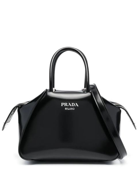 Prada Supernova brushed leather tote bag - Black - zdjęcie produktu nr 1