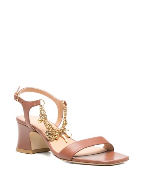 Chloé 50mm Charms sandals - Brown