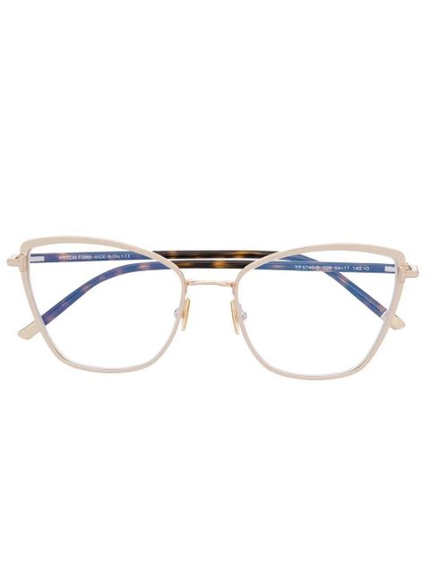 TOM FORD Eyewear butterfly-frame optical glasses - Brown - zdjęcie produktu nr 1