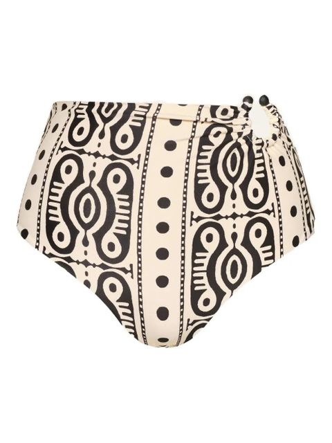 Johanna Ortiz Taita printed bikini bottom - Neutrals - zdjęcie produktu nr 1