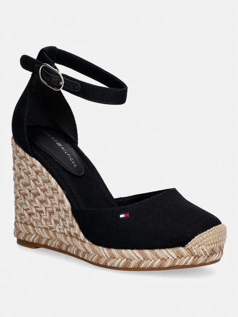 Tommy Hilfiger espadryle na koturnie damskie FLAG HIGH WEDGE ESPAD CLOSED TOE - zdjęcie produktu nr 1