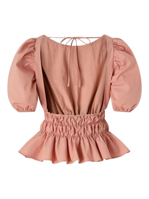 PINKO puffed-sleeve ruffled top - zdjęcie produktu nr 2
