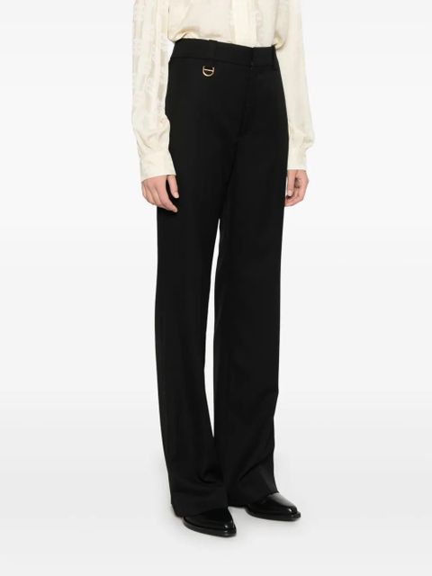 Chloé wool grain-de-poudre trousers - Black