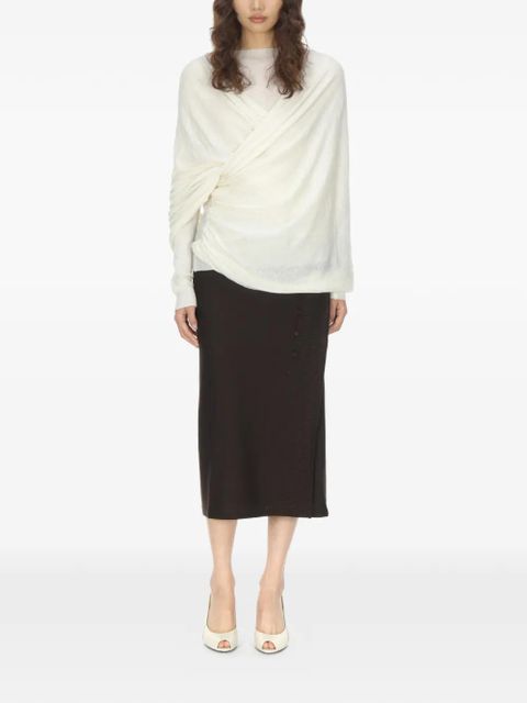 Paloma Wool button detail charco skirt - Brown - zdjęcie produktu nr 2