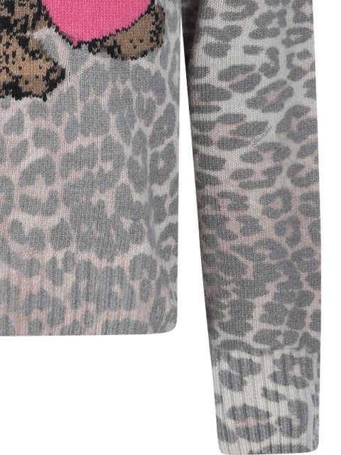 GANNI leopard-patterned sweater - Brown
