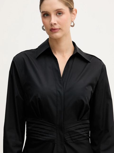 BOSS sukienka bawełniana Drepil