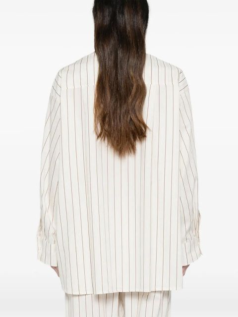 Faithfull the Brand Angelo pinstriped shirt - Neutrals
