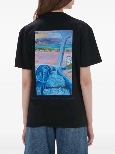 JW Anderson graphic-print organic cotton T-shirt - Black