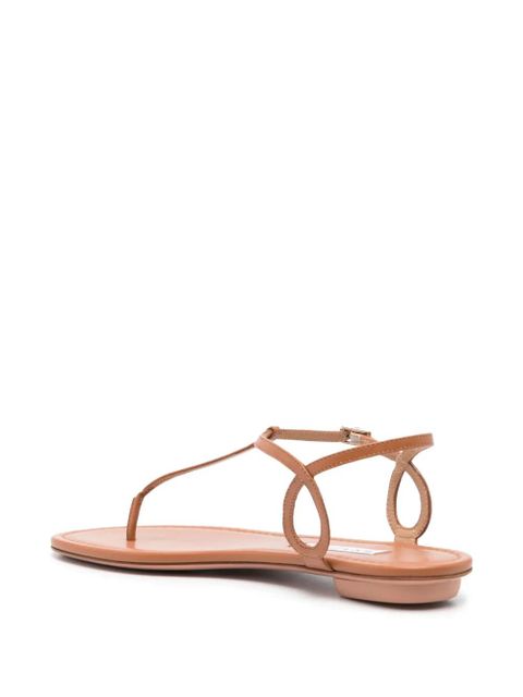 Aquazzura Almost Bare flat sandals - Brown - zdjęcie produktu nr 2