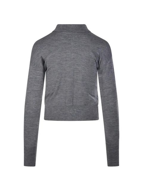 Max Mara collared buttoned cardigan - Grey