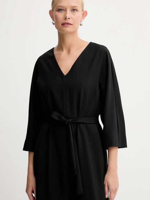 Weekend Max Mara sukienka LAZIALE kolor czarny mini prosta 2525226012600