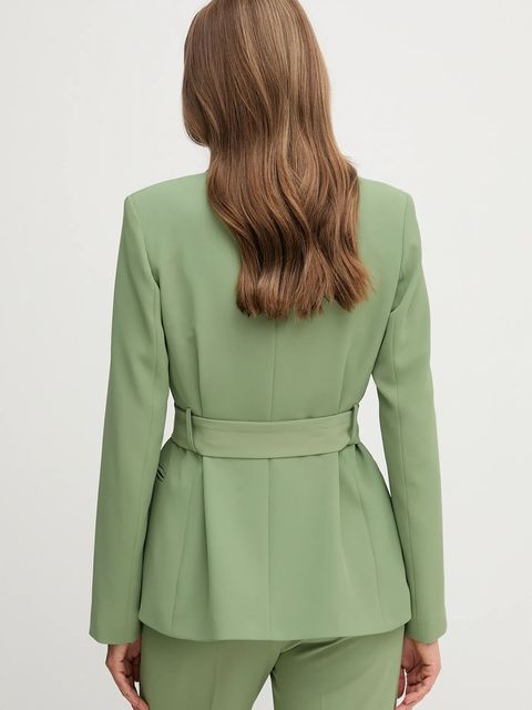 Sandro Ferrone marynarka kolor zielony niezapinana gładka S25XBEFASTY