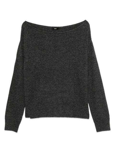 Eleh boat-neck cotton sweater - Grey - zdjęcie produktu nr 1