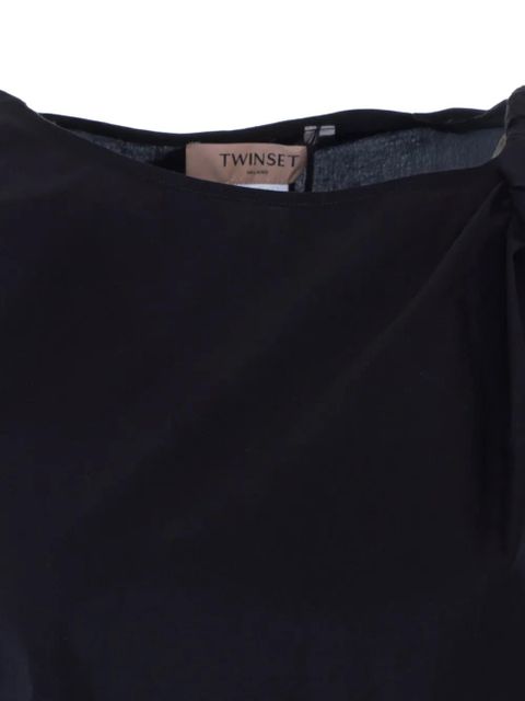 TWINSET knot-detail draped top - Blue