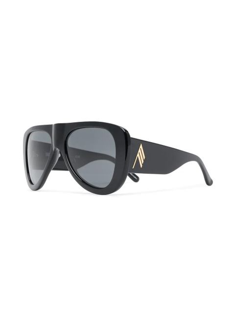 The Attico Edie flat-top sunglasses - Black - zdjęcie produktu nr 2