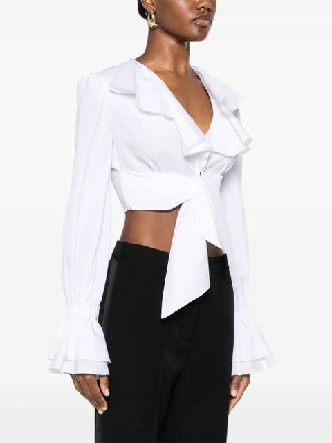 Balmain ruffled blouse - White