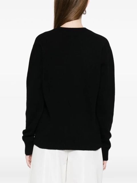 MC2 Saint Barth embroidery long-sleeved sweater - Black