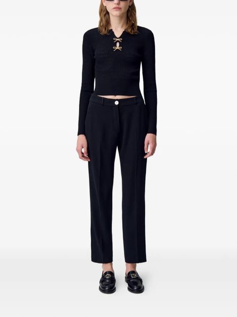 Claudie Pierlot cropped tailored trousers - Black - zdjęcie produktu nr 2
