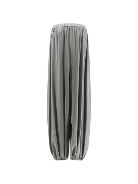 Alysi Baloon silk palazzo trousers - Grey - zdjęcie produktu nr 2