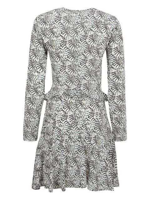 ISABEL MARANT V-neck ruffled-detail dress - White - zdjęcie produktu nr 2