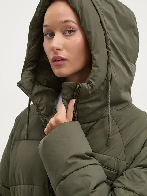 Tommy Jeans kurtka damska kolor zielony zimowa DW0DW18842