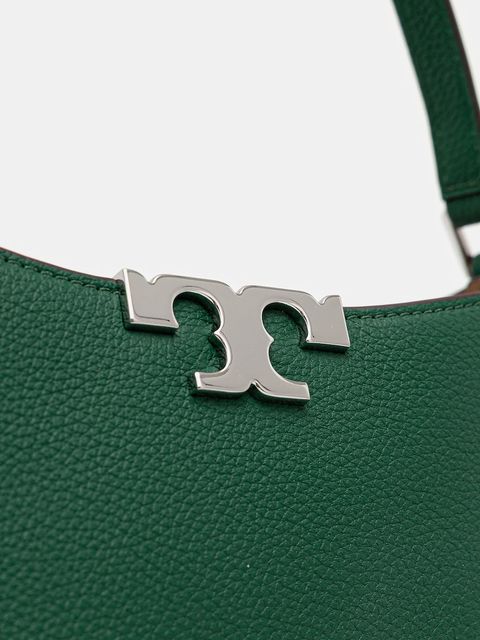 Tory Burch torebka bawełniana Eleanor Soft Slim kolor zielony 174850.301