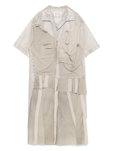 Maison Margiela panelled midi dress - Neutrals - zdjęcie produktu nr 1