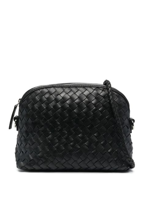 DRAGON DIFFUSION woven leather shoulder bag - Black