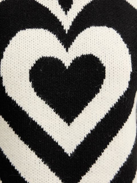 Farm Rio sweter z domieszką wełny damski kolor czarny ciepły z golfem 345809