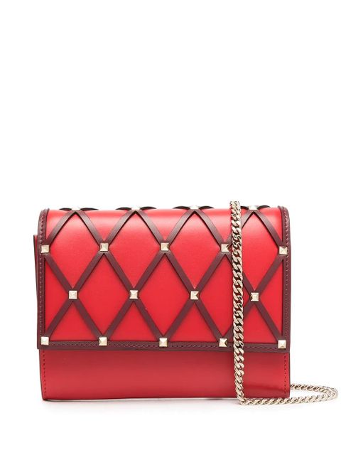 Valentino Garavani signature Rockstud-embellishment crossbody bag - Red - zdjęcie produktu nr 1
