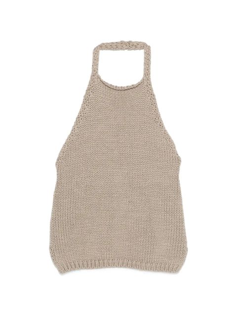 Róhe chunky-knit halter top - Neutrals - zdjęcie produktu nr 1