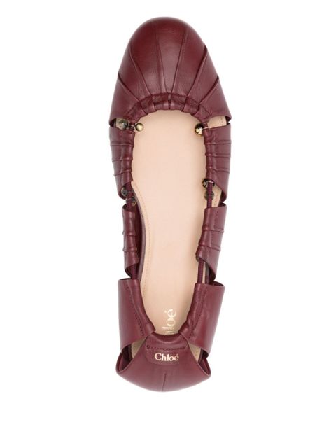 Chloé Luna Naked ballet flats - Red