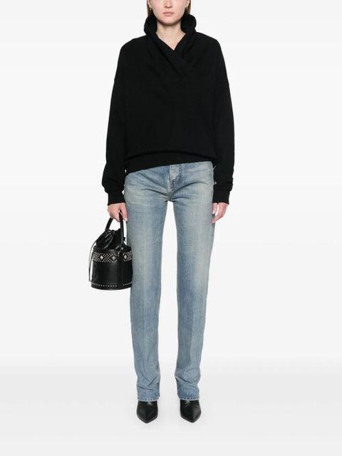 Saint Laurent cotton sweatshirt - Black