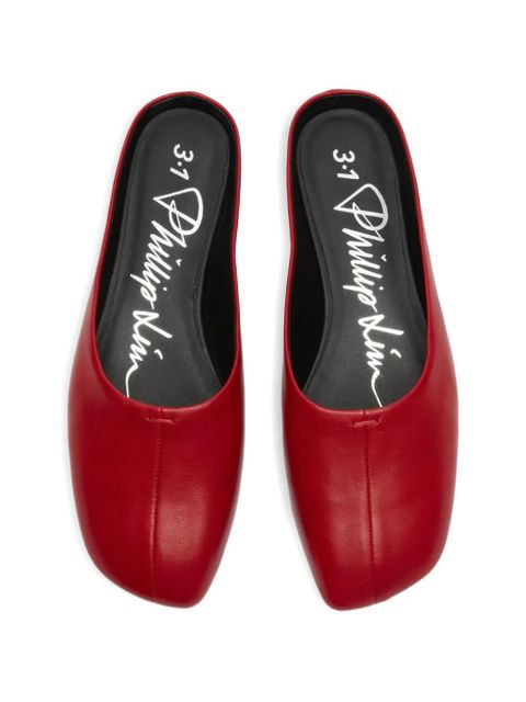 3.1 Phillip Lim ID flat mules - Red