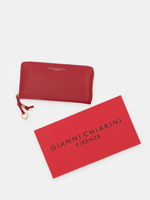 Gianni Chiarini portfel skórzany damski kolor bordowy PF.5042.NA