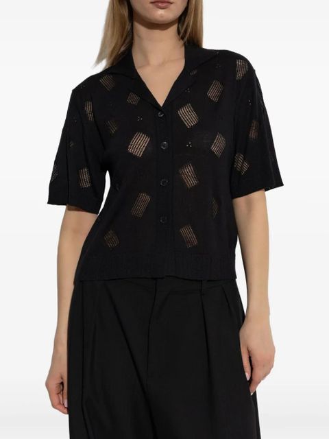 Marni embroidered shirt - Black
