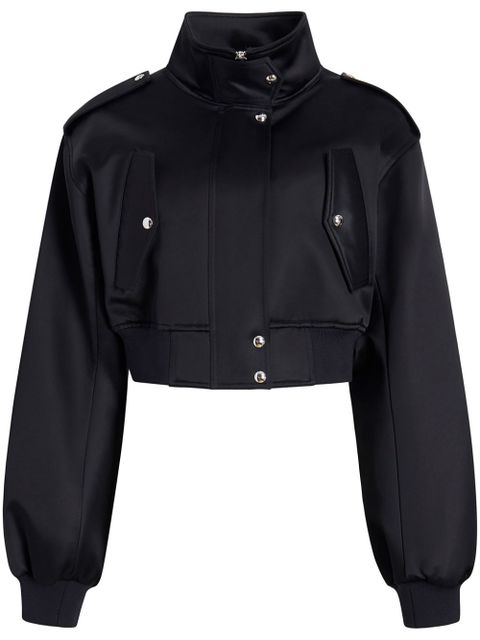 KHAITE Kember satin jacket - Black