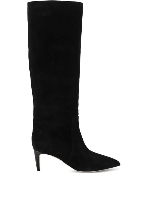 Paris Texas suede pointed-toe knee-high boots - Black - zdjęcie produktu nr 1