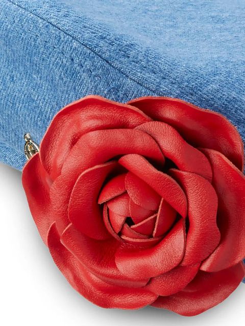 Maison Michel New Billy rose-detailed hat - Blue - zdjęcie produktu nr 2