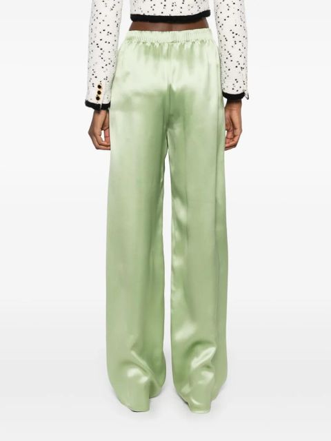Valentino Garavani satined trousers - Green
