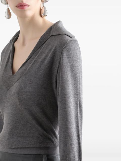 Dolce & Gabbana logo embroidered polo shirt - Grey - zdjęcie produktu nr 2