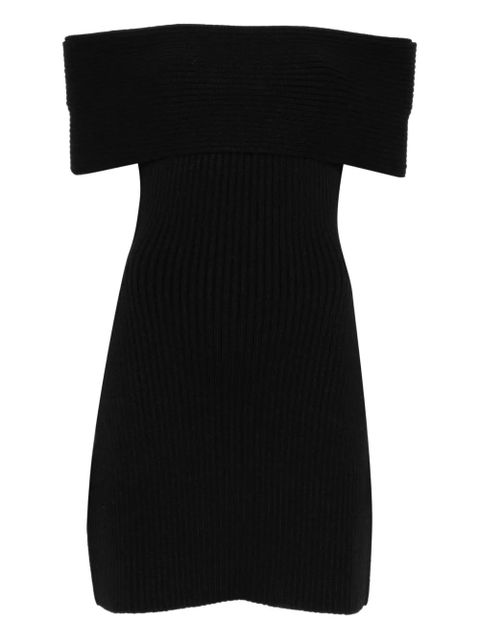 Givenchy off-shoulder ribbed dress - Black - zdjęcie produktu nr 1