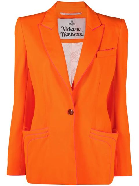 Vivienne Westwood multiple-pocket single-breasted blazer - Orange - zdjęcie produktu nr 1