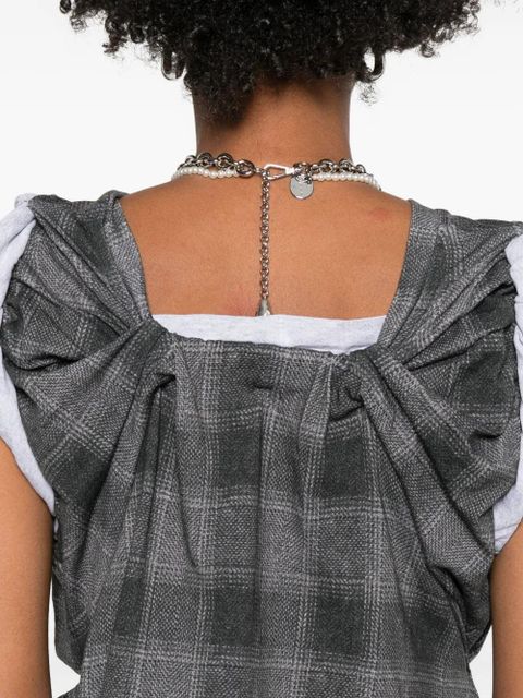 OUR LEGACY checkered tank top - Grey