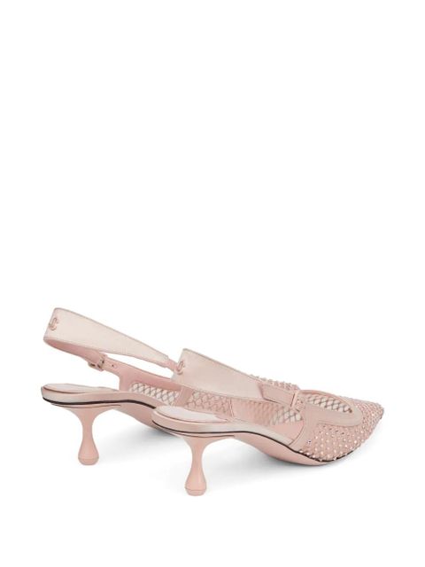 Jimmy Choo 50mm Amel crystal-embellished pumps - Pink