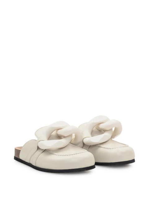 JW Anderson chain-detail mules - White - zdjęcie produktu nr 2