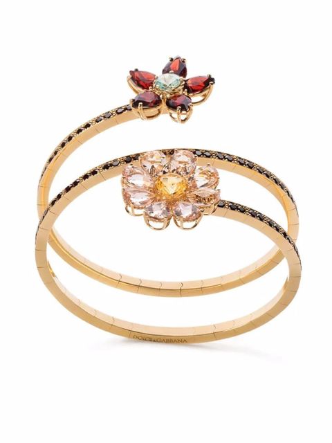 Dolce & Gabbana 18K yellow gold Spring rhodolite garnet, morganite, zircon and citrine bracelet - zdjęcie produktu nr 1