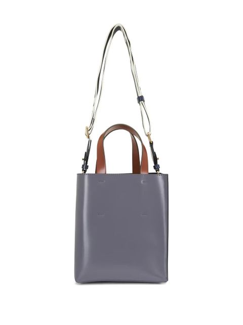 Marni mini Museo colourblock tote bag - Green