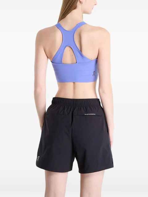 On Running cut-out performance crop - Purple